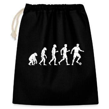 Évolution du joueur de football - Sac cadeau 40 x 50 cm - noir - Devant