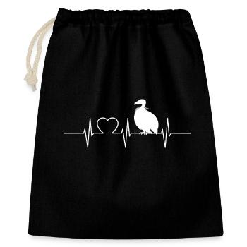 Vautour - Sac cadeau 40 x 50 cm - noir - Devant