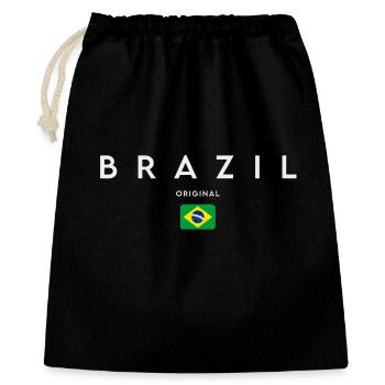 Brazilian flag, Brazilian pride - Gift Bag 40 x 50 cm - black - Front