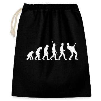Evolution Music Rock Bass Guitarist Guitar - Gift Bag 40 x 50 cm - black - Front