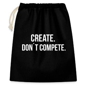 CREATE. DON ́T COMPETE. | Greyline Official - Gift Bag 40 x 50 cm - black - Front