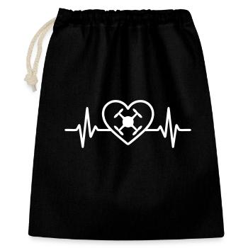 Heart Drone Quadcopter - Gift Bag 40 x 50 cm - black - Front