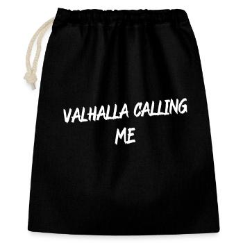 Valhalla Calling Me Shirt – Viking Norse Mythology - Geschenkbeutel aus Baumwolle (40 x 50 cm) - Schwarz - Vorne
