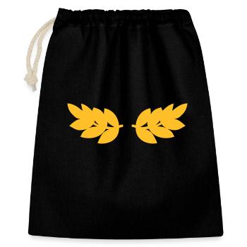 Couronne de laurier - Sac cadeau 40 x 50 cm - noir - Devant