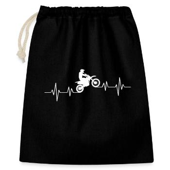 Conception de cyclisme motivant pour les cyclistes - Sac cadeau 40 x 50 cm - noir - Devant