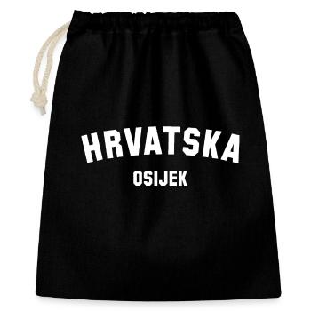OSIJEK Hrvatska Croatie - Sac cadeau 40 x 50 cm - noir - Devant