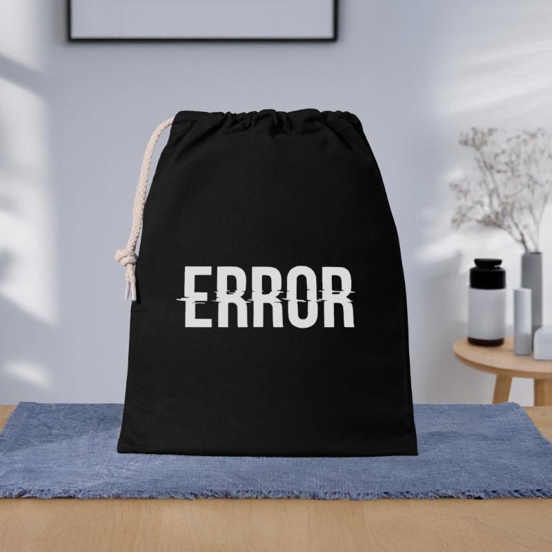 Error Error Message with Glitch Lettering Gift Bag 40 x 50 cm