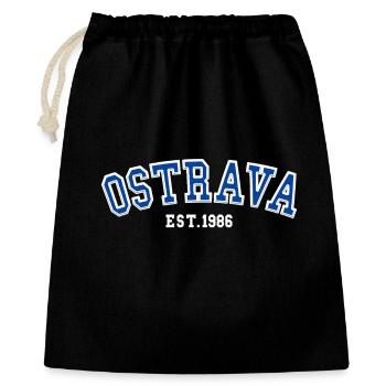Ostrava Fondée en 1986 - Sac cadeau 40 x 50 cm - noir - Devant