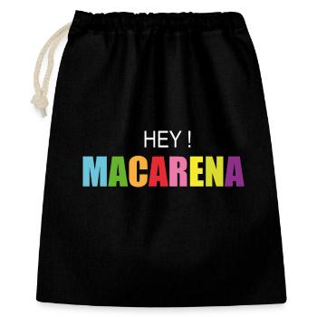 hey Macarena - Geschenkbeutel aus Baumwolle (40 x 50 cm) - Schwarz - Vorne