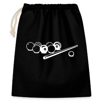 Billiard Balls Drawing - Gift Bag 40 x 50 cm - black - Front
