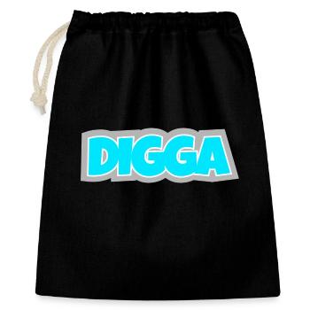 Digga - Allemagne du Nord, effrontée et culte depuis longtemps. - Sac cadeau 40 x 50 cm - noir - Devant