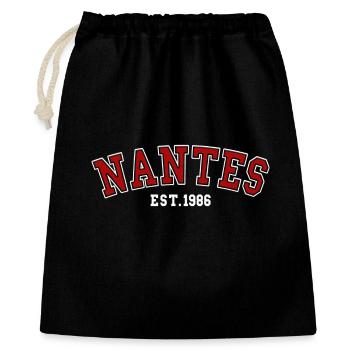 Nantes fondée en 1986 - Sac cadeau 40 x 50 cm - noir - Devant