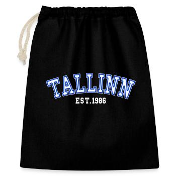 Tallinn Fondée en 1986 - Sac cadeau 40 x 50 cm - noir - Devant
