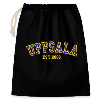 Uppsala gegründet 2006 - Geschenkbeutel aus Baumwolle (40 x 50 cm) - Schwarz - Vorne