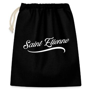 Saint Etienne - Sac cadeau 40 x 50 cm - noir - Devant