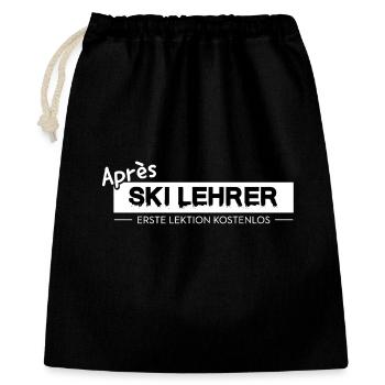 Après Ski Instructor Design Skiing Party Austria - Gift Bag 40 x 50 cm - black - Front