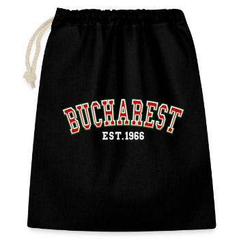 Bucharest Est. 1966 - Gift Bag 40 x 50 cm - black - Front