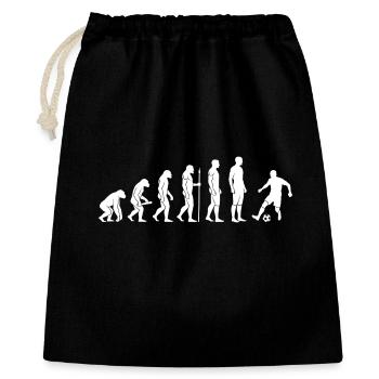 Évolution du joueur de football - Sac cadeau 40 x 50 cm - noir - Devant