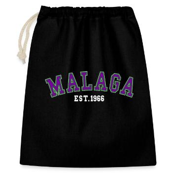 Malaga fondée en 1966 - Sac cadeau 40 x 50 cm - noir - Devant