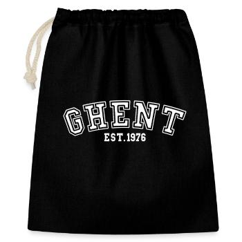 Gent gegründet 1976 - Geschenkbeutel aus Baumwolle (40 x 50 cm) - Schwarz - Vorne