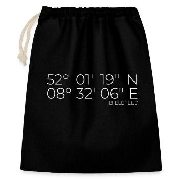 Coordinates Bielefeld - Gift Bag 40 x 50 cm - black - Front