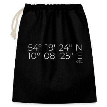coordinates Kiel - Gift Bag 40 x 50 cm - black - Front