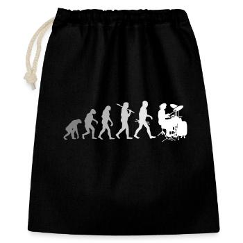 Evolution de la chemise Drums Drummer - Sac cadeau 40 x 50 cm - noir - Devant
