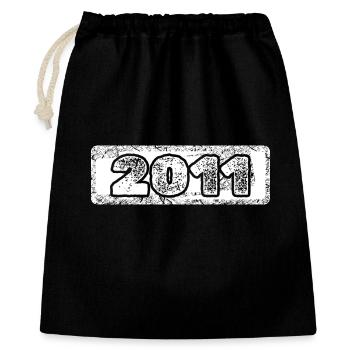 Vintage 2011 Police dessinée à la main - Sac cadeau 40 x 50 cm - noir - Devant