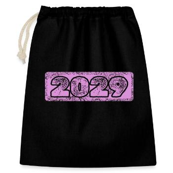 Year 2029 - Gift Bag 40 x 50 cm - black - Front