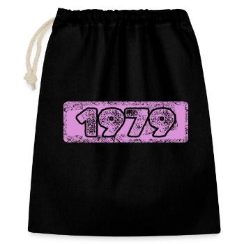 Né en 1979 - Sac cadeau 40 x 50 cm - noir - Devant