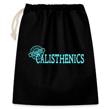 Calisthenics - Geschenkbeutel aus Baumwolle (40 x 50 cm) - Schwarz - Vorne