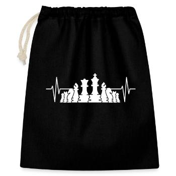 Chess Heartbeat Figures Chess Players Club - Gift Bag 40 x 50 cm - black - Front