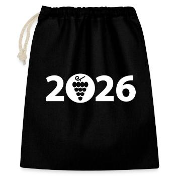 Winegrowers 2026, Wine Festival 2026, Vine 2026 - Gift Bag 40 x 50 cm - black - Front