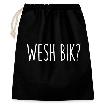 Wesh Bik Arabic Humor Algerian Slang - Gift Bag 40 x 50 cm - black - Front