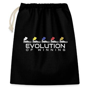 Evolution of Winning – Stock Car Racing Grades - Gift Bag 40 x 50 cm - black - Front