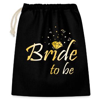 Bride to be - Gift Bag 40 x 50 cm - black - Front