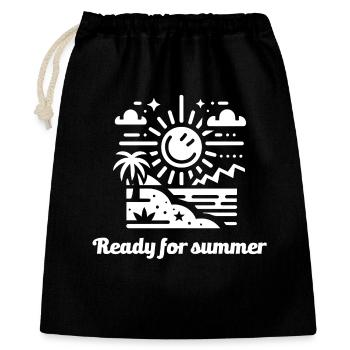 ready for summer, summer, sun, sunshine - Gift Bag 40 x 50 cm - black - Front