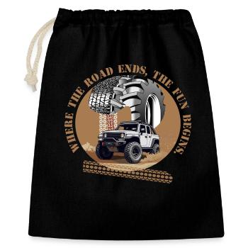 Conducteur tout-terrain - Sac cadeau 40 x 50 cm - noir - Devant