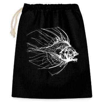 Fish Sketch - Gift Bag 40 x 50 cm - black - Front