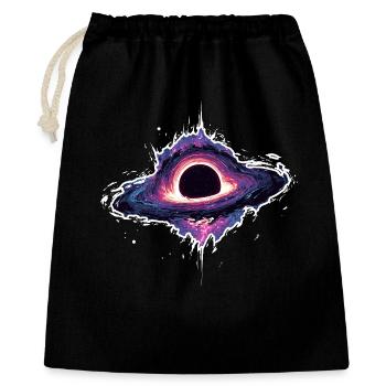 Astronomy Space Black Hole Event Horizon - Gift Bag 40 x 50 cm - black - Front