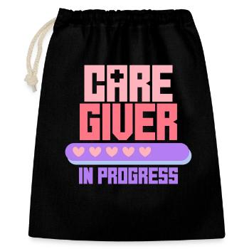 Formation en soins gériatriques infirmier(ère) infirmier(ère) - Sac cadeau 40 x 50 cm - noir - Devant