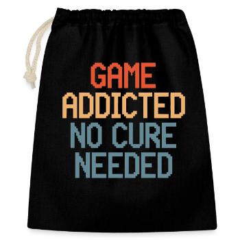 Game Addicted No Cure Needed - Gift Bag 40 x 50 cm - black - Front