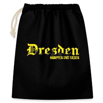 Dresden - Geschenkbeutel aus Baumwolle (40 x 50 cm) - Schwarz - Vorne