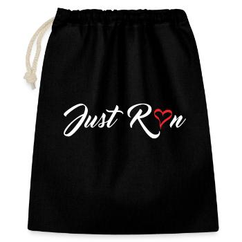 Just Run - Gift Bag 40 x 50 cm - black - Front