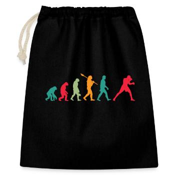 Boxen Evolution - Geschenkbeutel aus Baumwolle (40 x 50 cm) - Schwarz - Vorne
