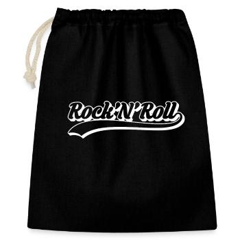 Scénario rétro du rock 'n' roll - Sac cadeau 40 x 50 cm - noir - Devant
