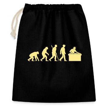 Évolution vers un DJ en entreprise - Sac cadeau 40 x 50 cm - noir - Devant