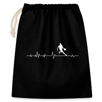 Joueur de basket-ball - Sac cadeau 40 x 50 cm - noir - Devant