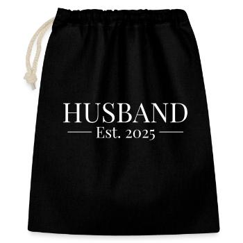 Husband Established 2025 - Gift Bag 40 x 50 cm - black - Front