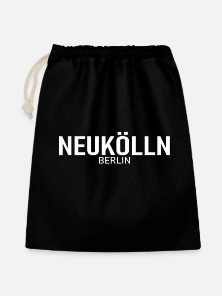 Neukölln - Berlin - Geschenkbeutel aus Baumwolle (40 x 50 cm) - Schwarz